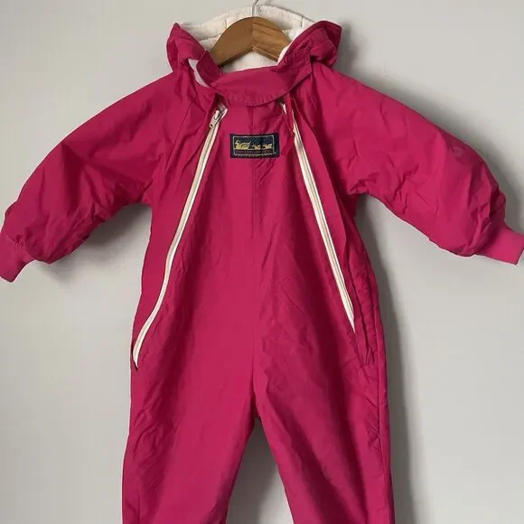 VTG American Widgeon San Francisco Girls Toddler Bunting Snowsuit Jacket 18mo-3T - Picture 5 of 11
